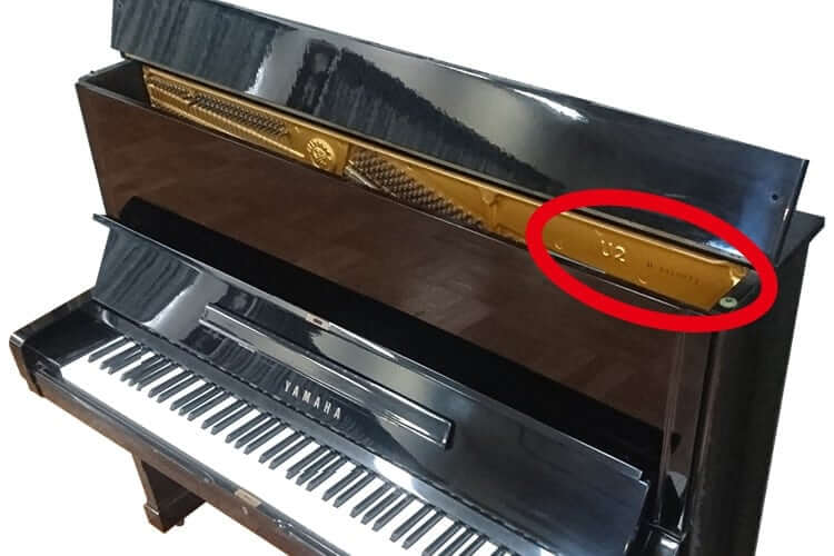 アップライトピアノの機種名・製造番号