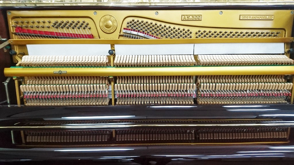 中古ピアノ　アポロ AS-300　内部